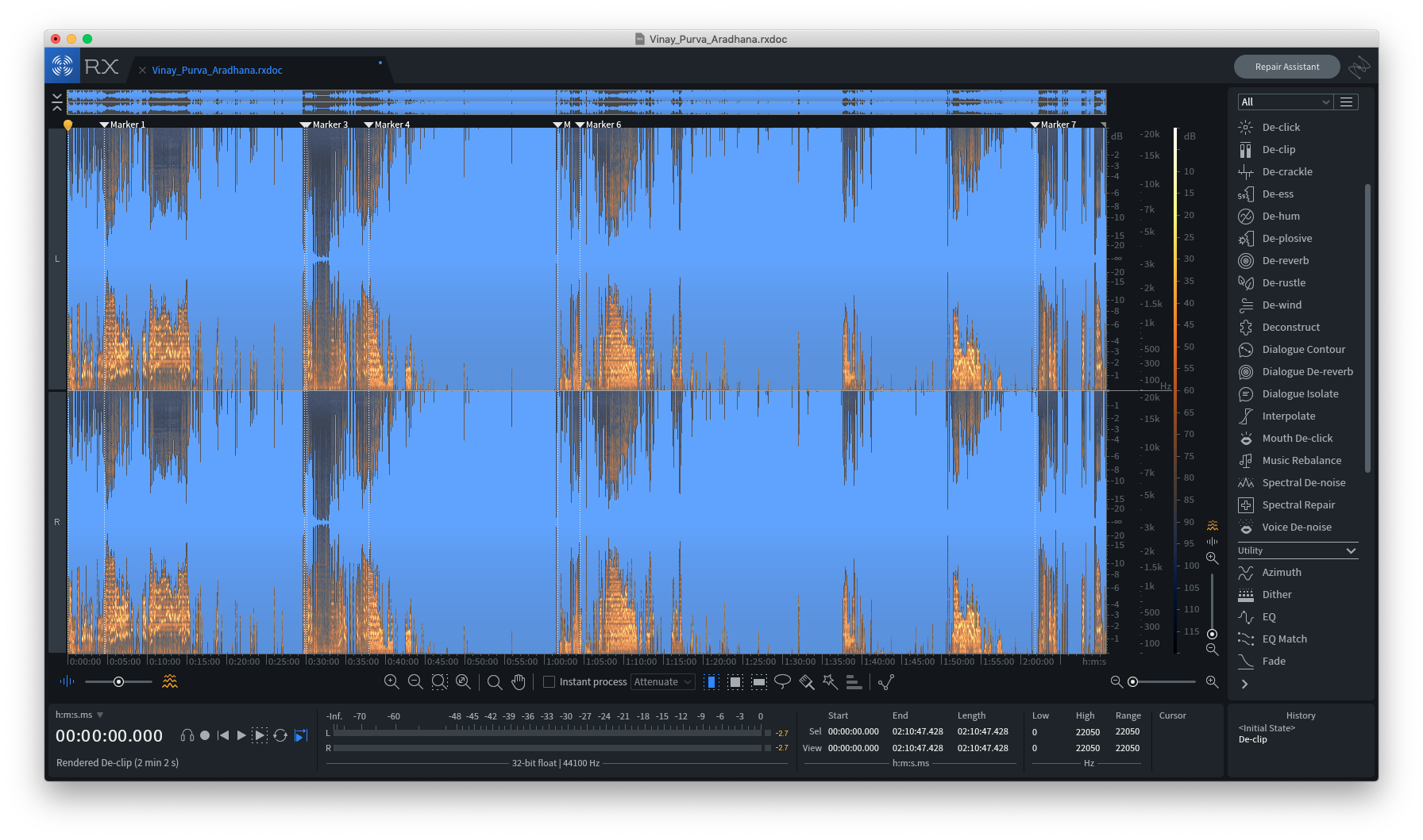 Declip Result with Post-limiter